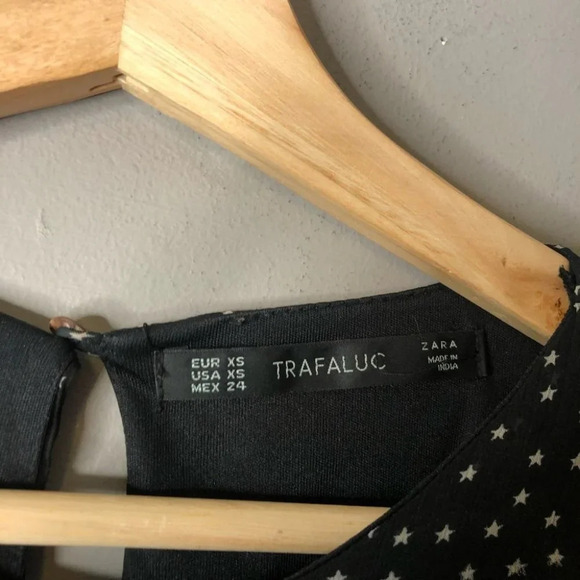 Zara black star  dress size xs - Picture 6 of 9